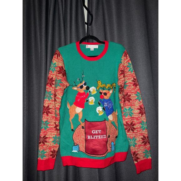 Ugly Christmas Sweater Xmas Size Medium - Picture 1 of 3